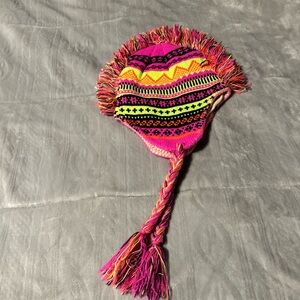Colorful Knit Earflap Hat